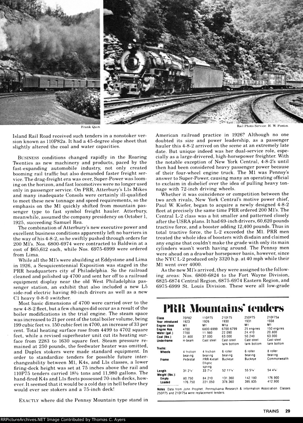 PRR, Atterbury's M-1 Engines, Page 29, 1979